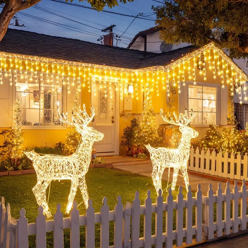 NEW Solar Christmas Icicle Lights