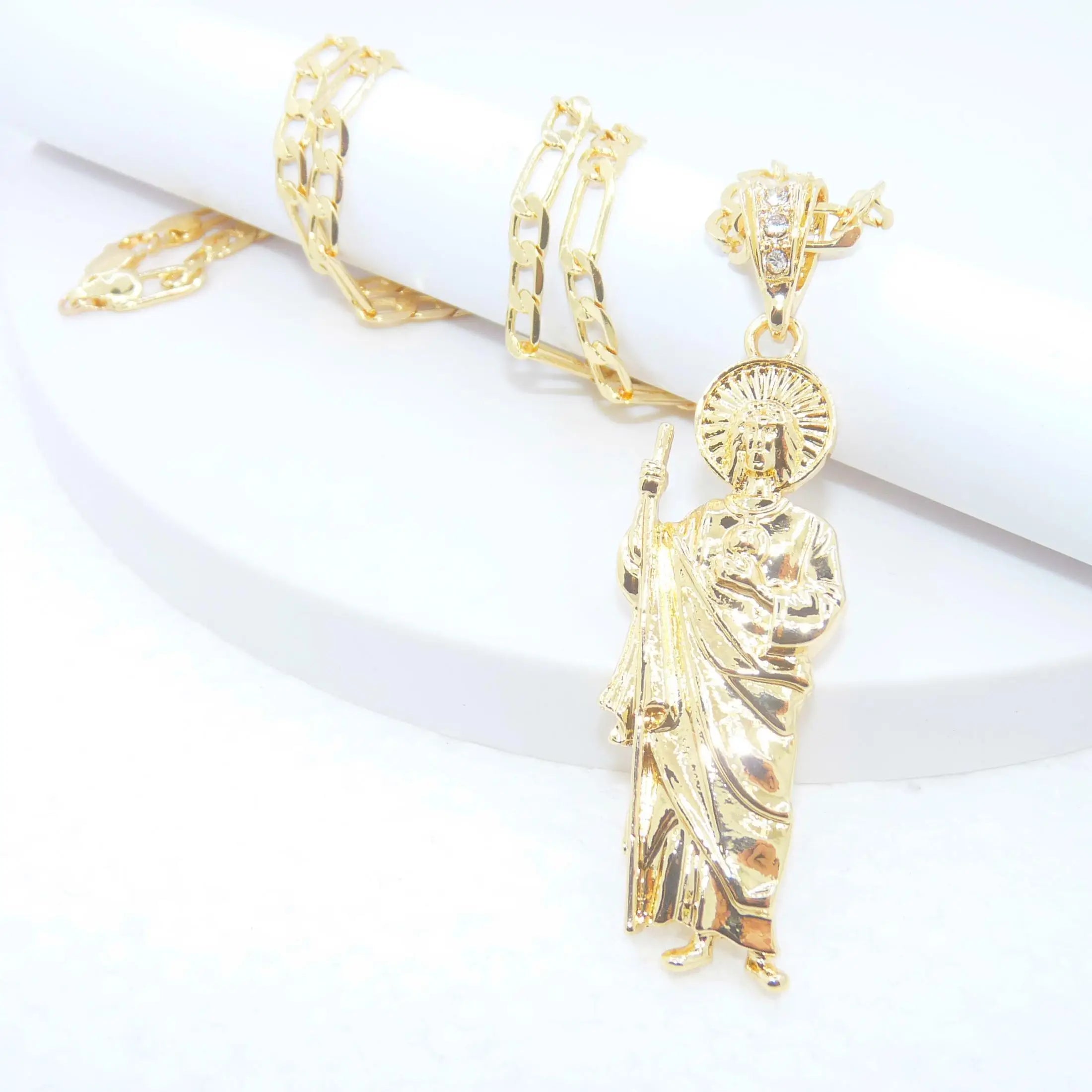 Saint Jude Necklace 14K Gold Plated