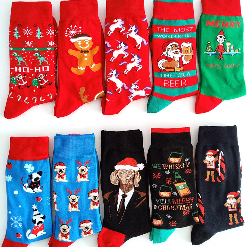 2025 New Men Christmas Socks