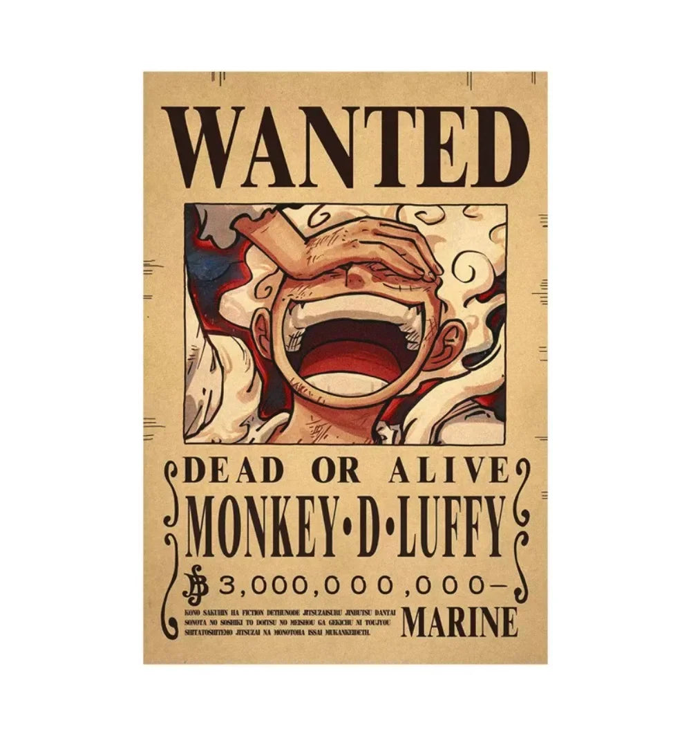 One Piece Anime Bounty Wanted Posters