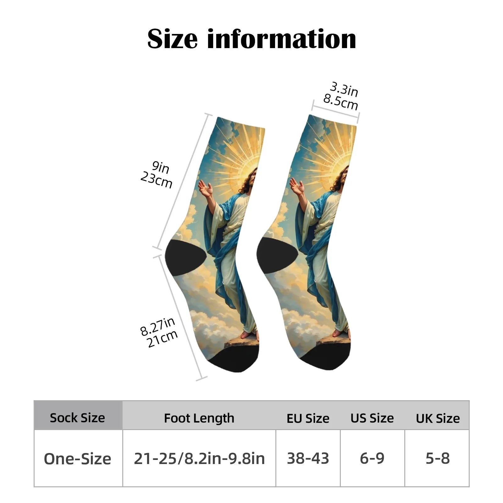 Jesus Sacred Heart Socks