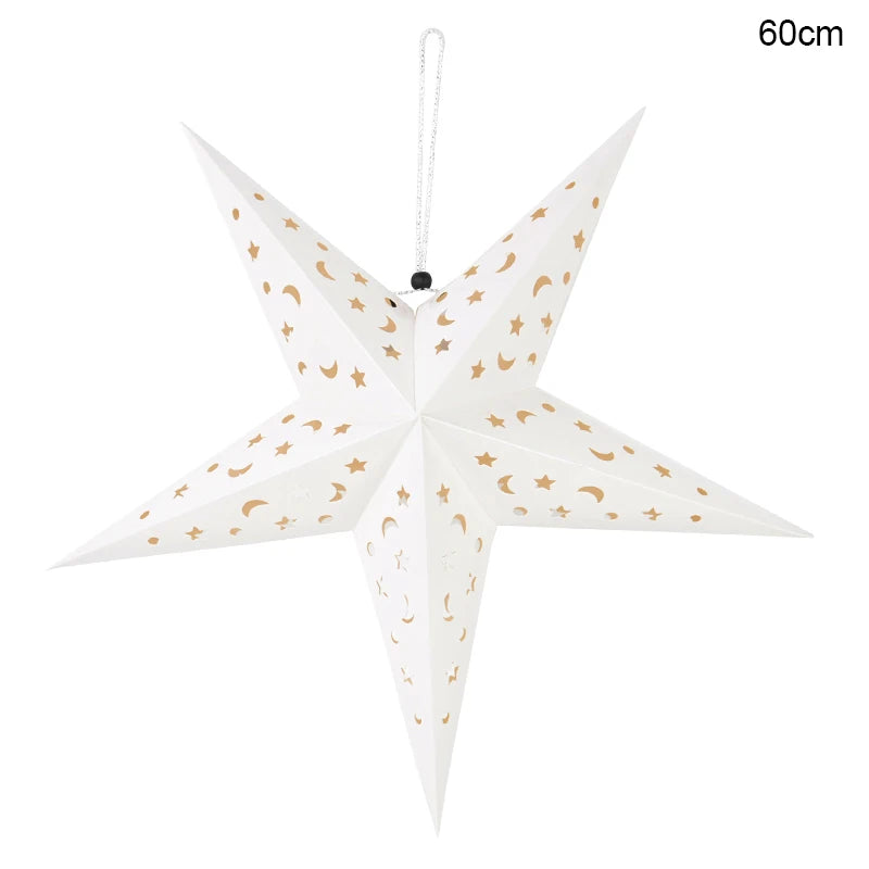 30/45/60cm Hollow Out Star Hanging Pendant Led Light