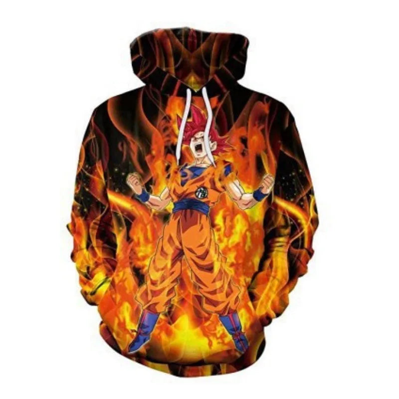 Winter Oversized Dragon Ball Hoodie
