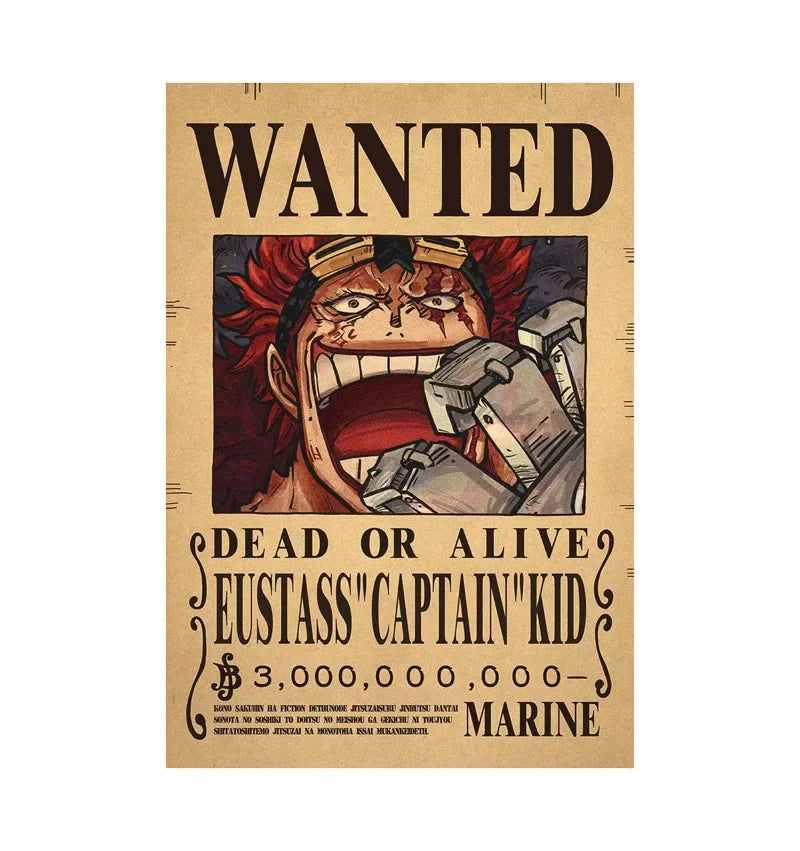One Piece Anime Bounty Wanted Posters