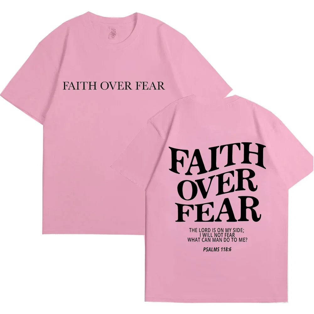 Faith Over Fear Christian  T-shirts