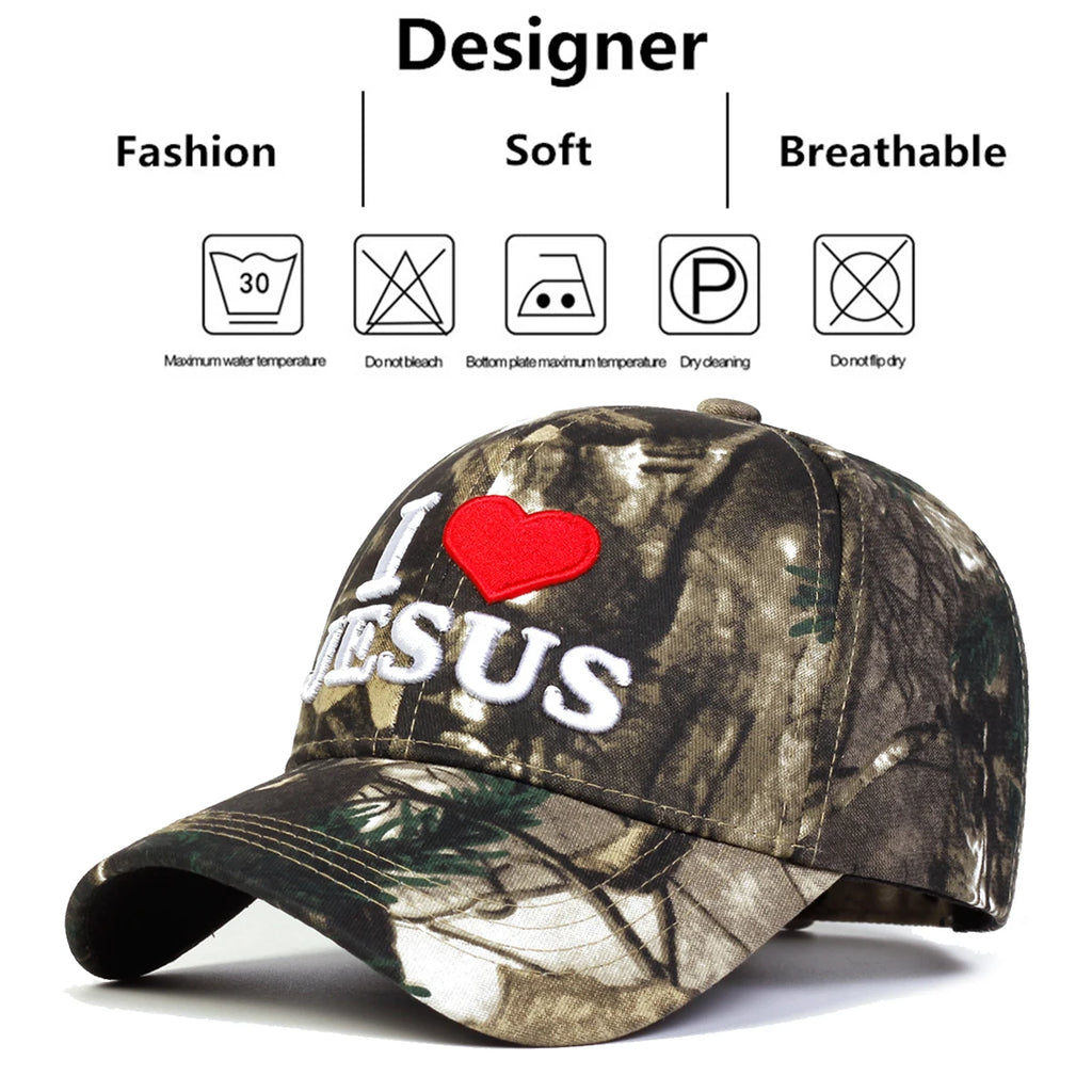 Unisex I LOVE JESUS Baseball Caps ❤️