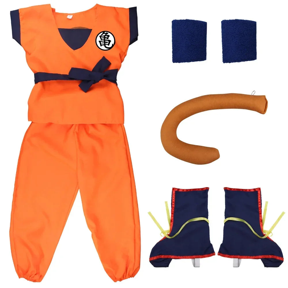 Kids Anime Son Goku Cosplay Costumes