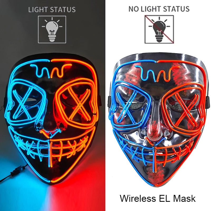 Wireless Neon LED Purge Mask