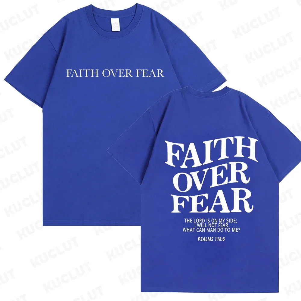 Faith Over Fear Christian  T-shirts