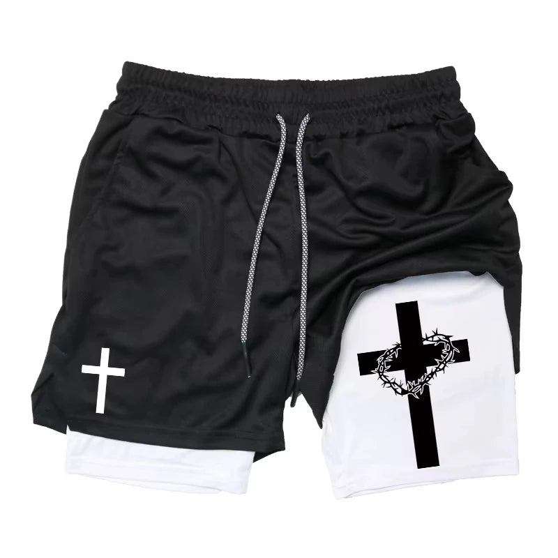 Cross Bible Fitness Shorts 💪 ✝️