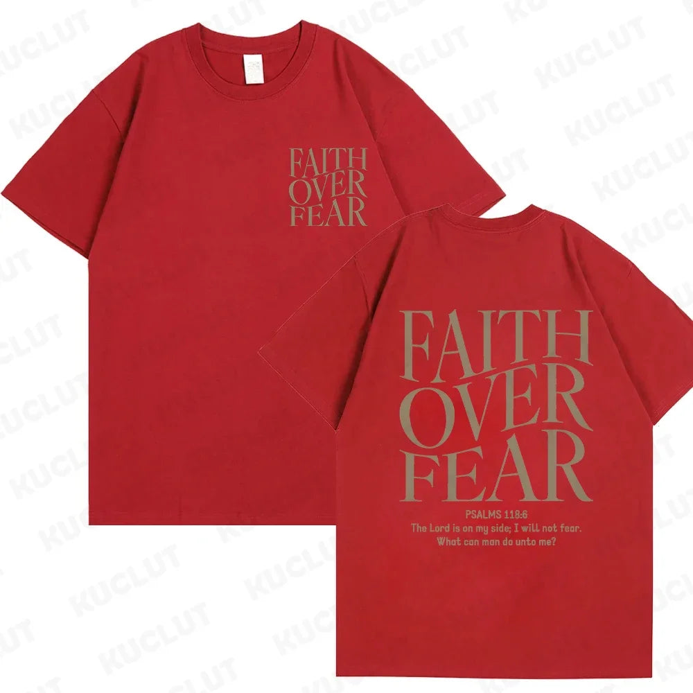 Faith Over Fear Christian  T-shirts