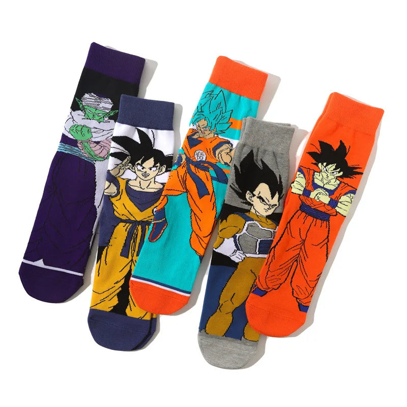 5 pairs Anime Socks Dragon Ball Z❤️