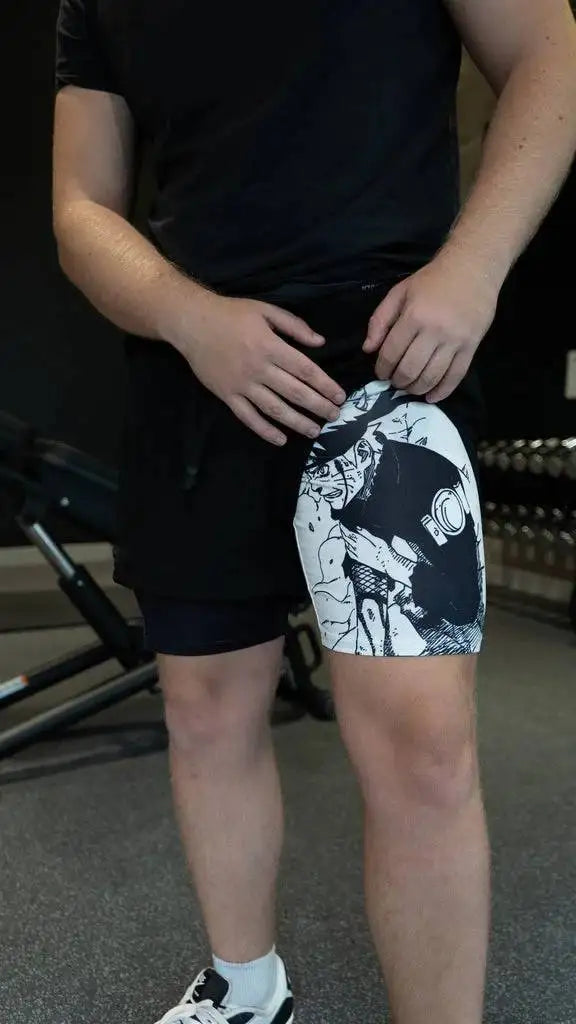 Anime Gym Shorts 2 in 1 Breathable