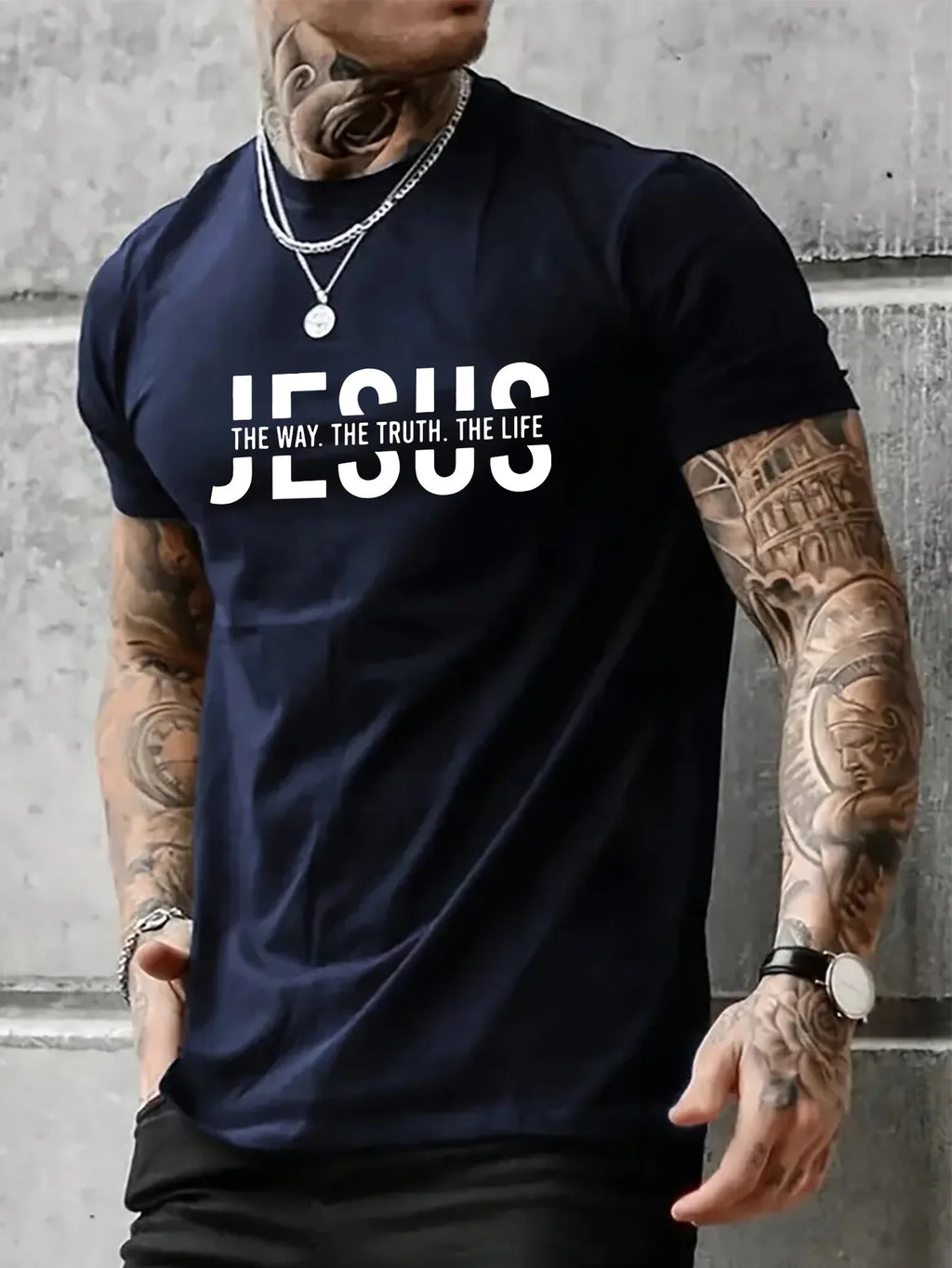 100% pure cotton casual fit Jesus Way T-shirt