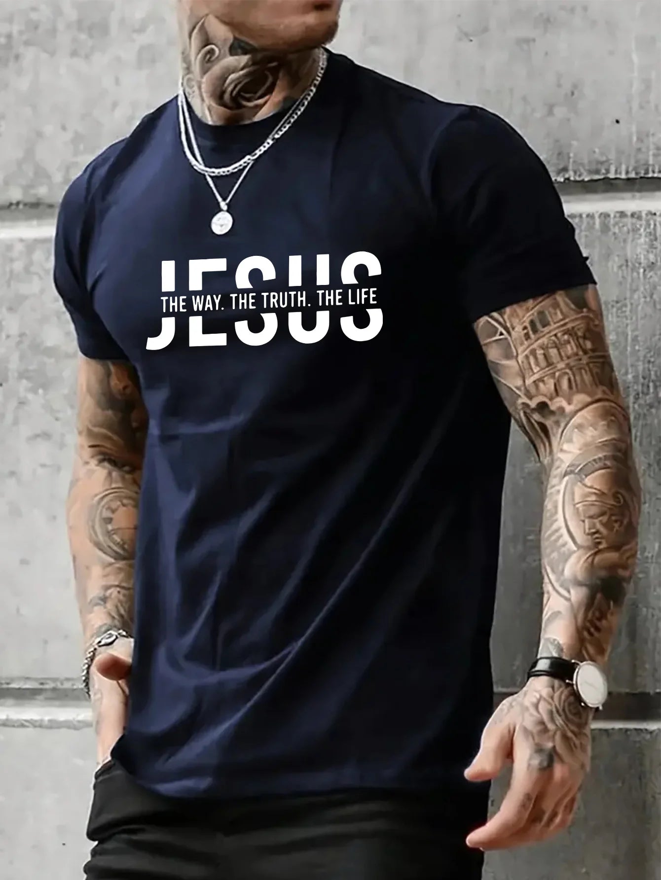 100% pure cotton casual fit Jesus Way T-shirt