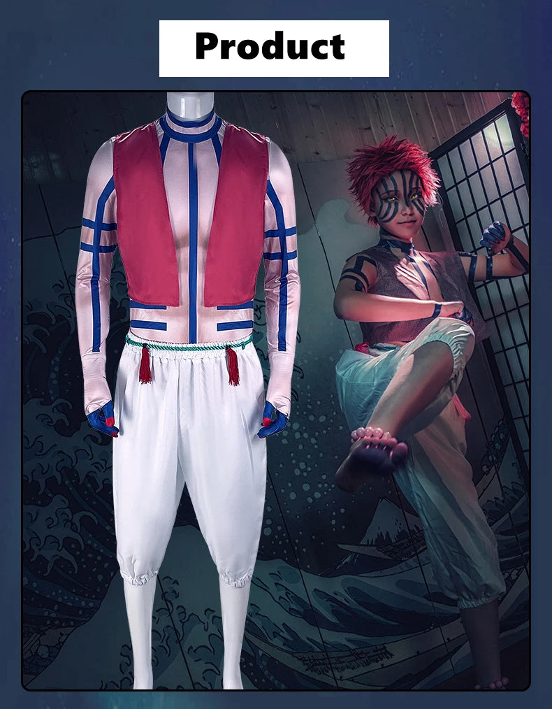 Demon Slayer Season 3 Akaza Cosplay Costume