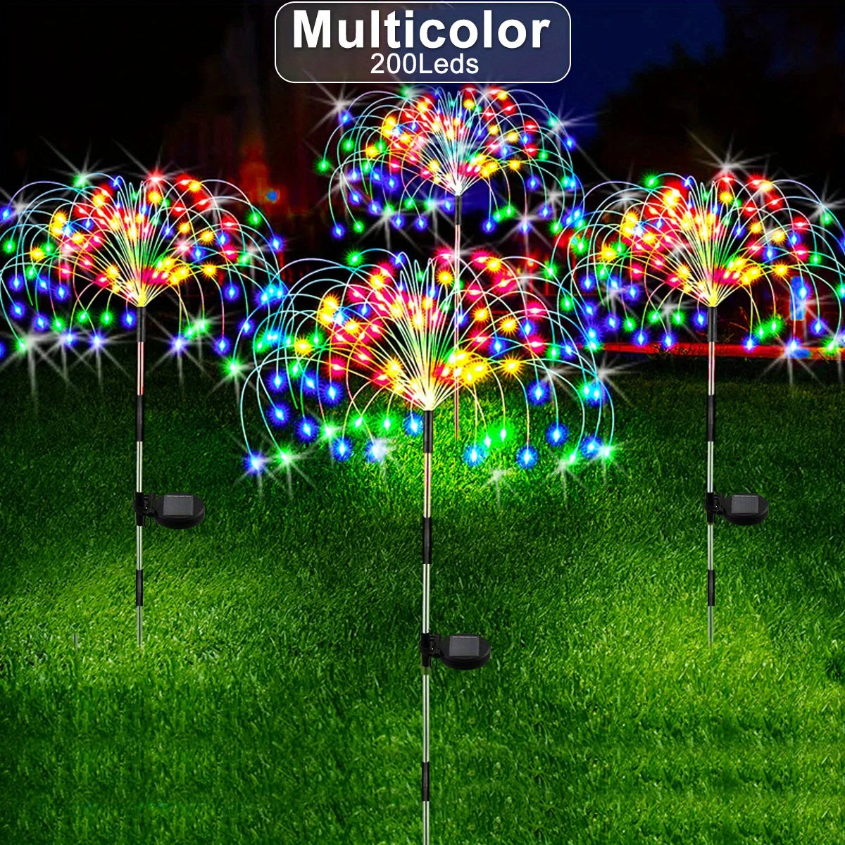 Solar Fireworks Lights Outdoor