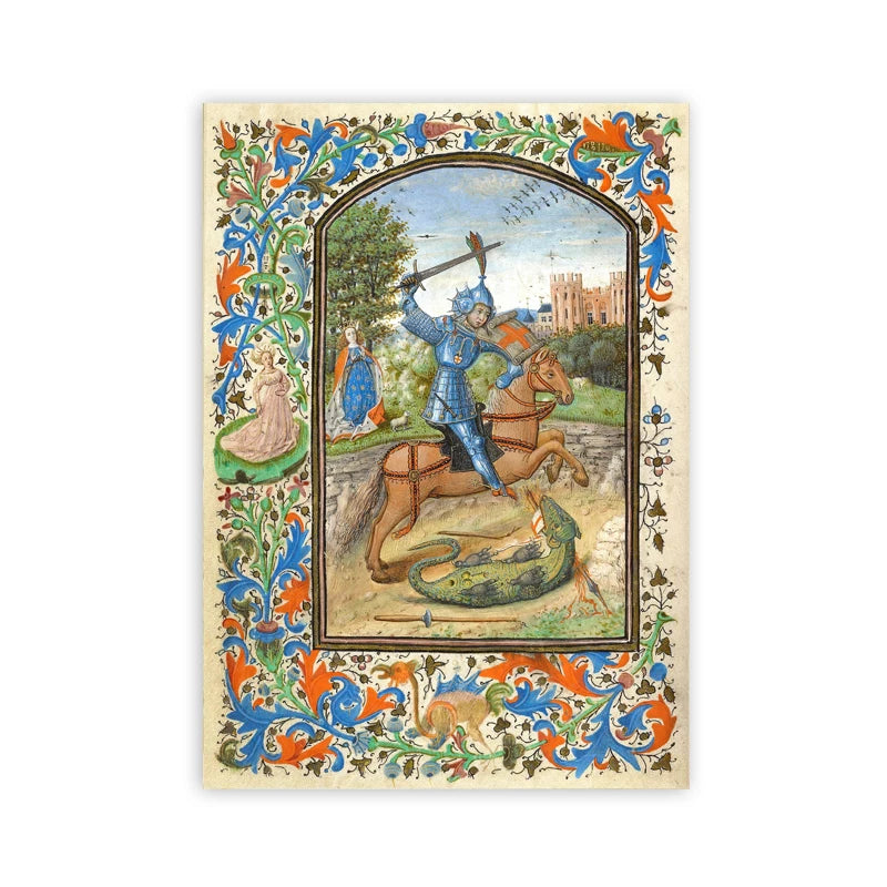 Colorful Illustrations of Vintage Illuminated Manuscripts r