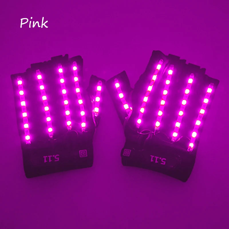 LED Neon Glowing Gloves