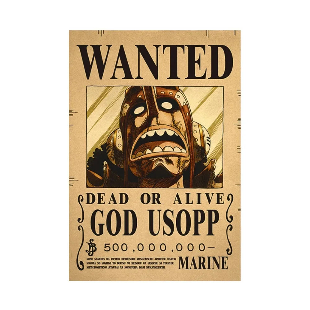 One Piece Anime Bounty Wanted Posters