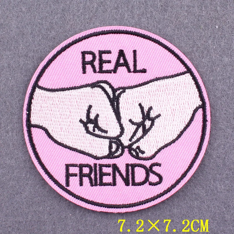 Embroidery Patch Positive Slogan