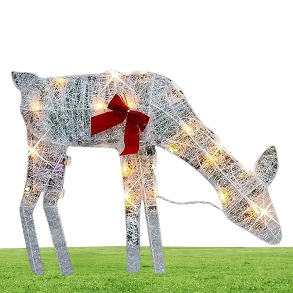 LED Light Iron Art Elk Deer