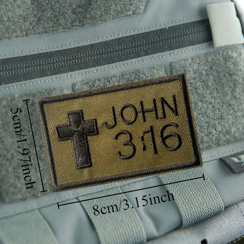 Joshua 1:9 Bible Verse Embroidered Patch