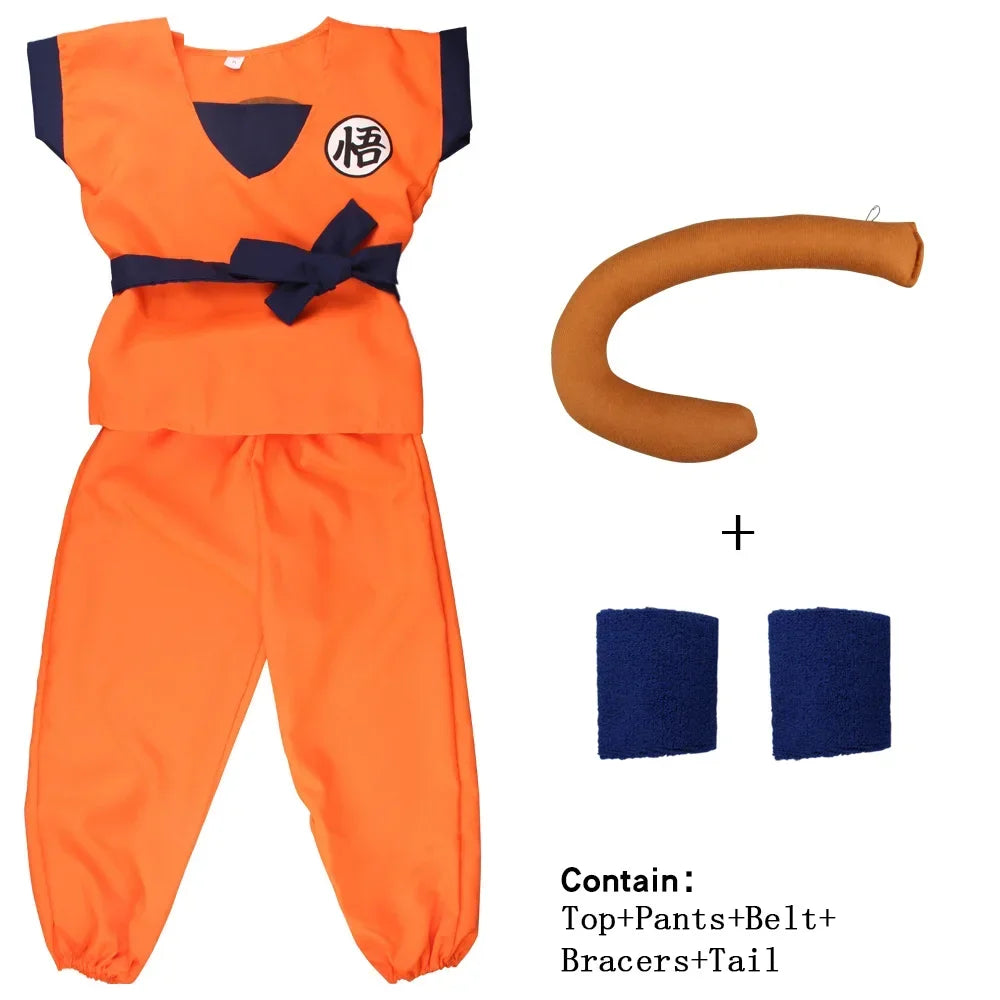 Kids Anime Son Goku Cosplay Costumes
