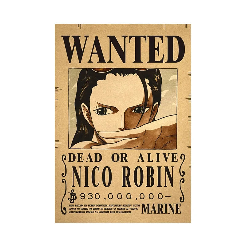 One Piece Anime Bounty Wanted Posters
