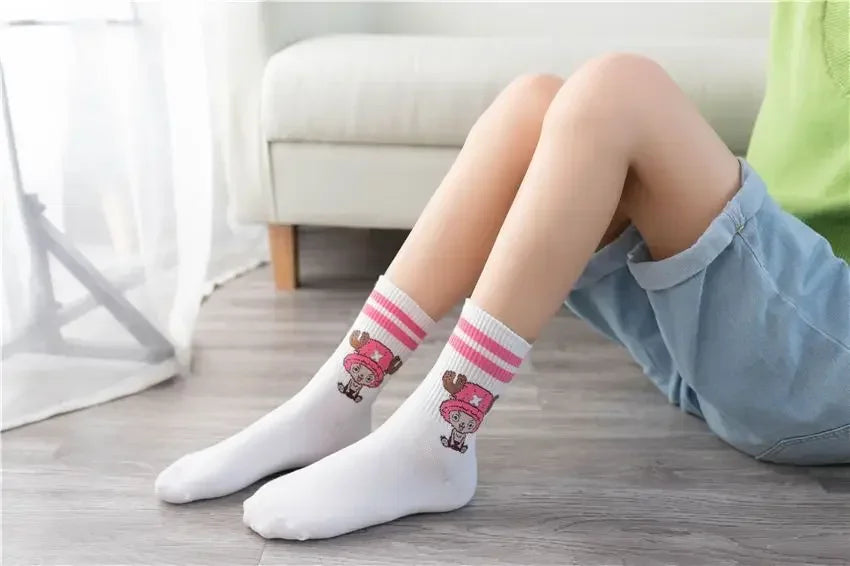5Pair Anime One Piece Socks