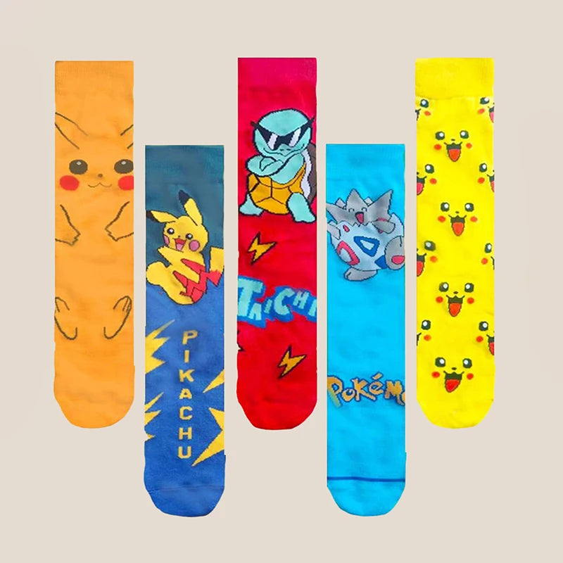 6 Pairs Random Pokemon Socks